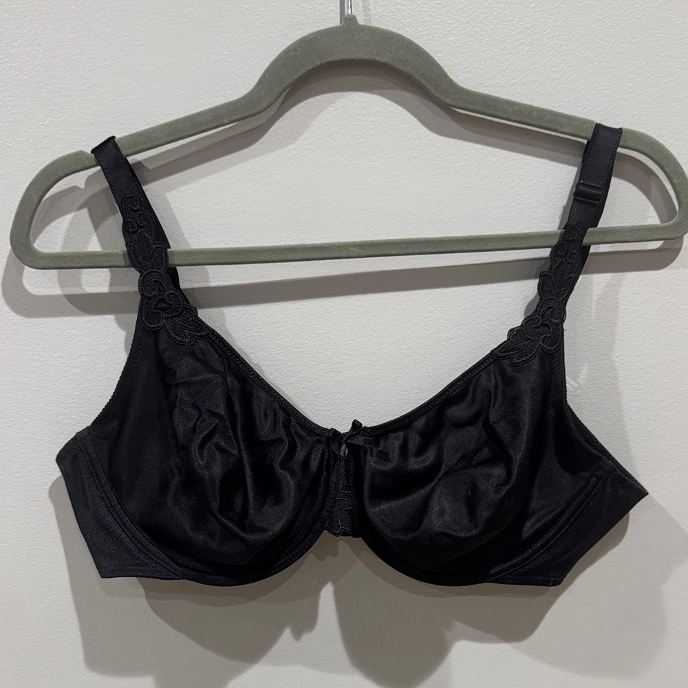 Chantelle Black Satin Bra